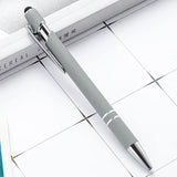 20-200 Pens Wholesale Metal Ballpoint Pen Touch Screen Pen Office School Advertising Pen Custom Logo Text Laser Engraving