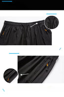 Summer Ice Silk Shorts Men'S Summer Beach Pants Casual Loose Thin Basketball Sports Running Shorts Sweat Wicking Hygroscopic