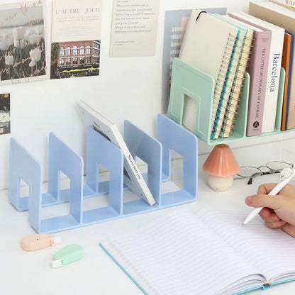 Multi-function Book Magazine Bookshelf Storage Bookends Stand Desk Organizer Holder for Books CD Files School Office Supplies