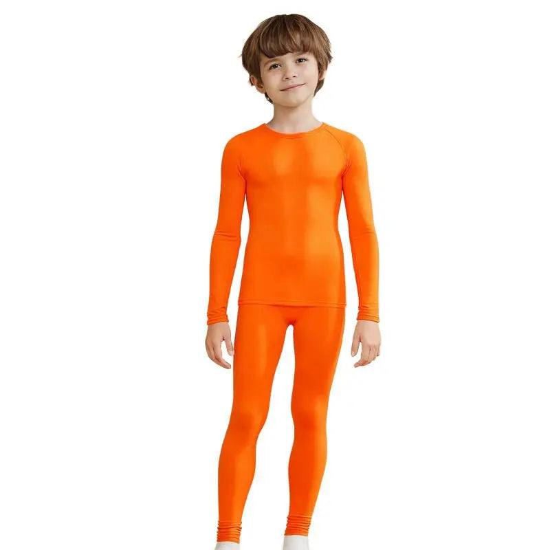 Winter Sports Suit for Kids Quick Drying Thermal Underwear Boys Compression Sportswear Basketball Football Tight Clothing
