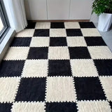 Soft Plush Puzzle Mat BPA-free Interlocking Foam Living Room Rug Warm Non-slip Washable Floor Protector Home Decor Mat