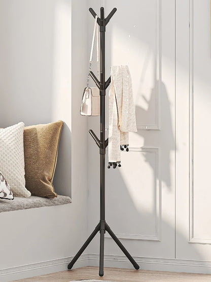 Perchas irregulares de suelo fáciles de montar, perchas de hierro forjado para oficina, perchas verticales para dormitorio, perchas creativas para vestíbulo