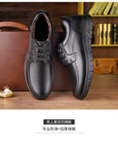 Hot Sale Men Genuine Leather Casual Shoes Soft Sole Lace-up Luxury Brand Middle-aged Old Man Dad Lightweight Loafers Shoes