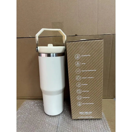 30 oz Premium Steel Travel Cup with Non-Slip Base - Car, Office, Hiking, Leak and Sweat Resistant Design