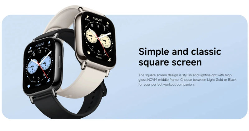 Global Version Xiaomi Redmi Watch 5 Lite 1.96'' AMOLED display 18-Day Battery life Built-in GNSS 5ATM Bluetooth® calling