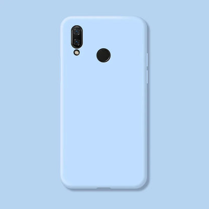 For Huawei P Smart 2019 Case Fundas Original Case Huawei P Smart 2019 Shockproof TPU Liquid Silicone Protective Phone Back Cover