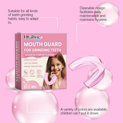 Silicone Mouth Guard: Nighttime Anti-Biting and Anti-Grinding Teeth Protector for Children's Dental Protection