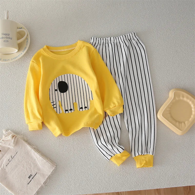 Ropa para niños conjuntos para niños ropa para niños niñas algodón Otoño Invierno ropa pantalones ropa de dormir ropa interior regalo de Navidad