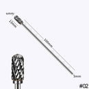 Extra Long 100mm Rotary Rasp File Carving Grinder Abrasive Tools Carbide Burr Alloy Bits Milling Cutter Drill For Metal Wook