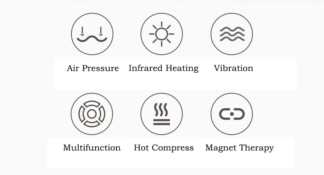 Masajeador de rodillas inteligente Youpin Pangao, masaje de presión de aire, calefacción por infrarrojos, vibración, instrumento de fisioterapia para aliviar el dolor.