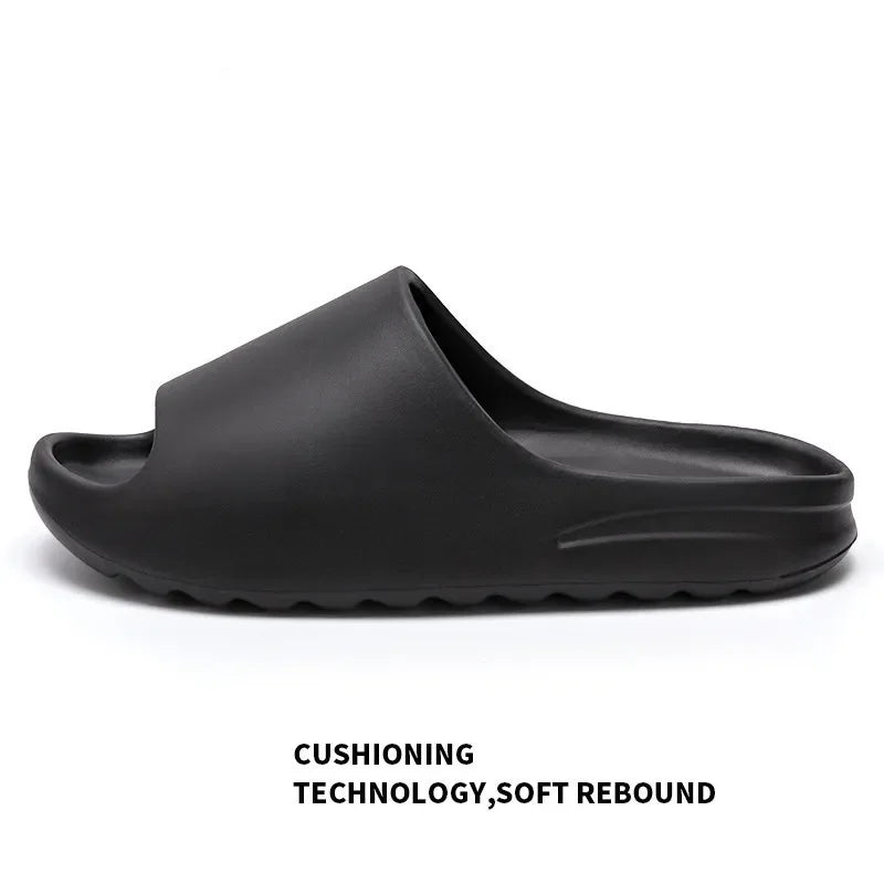 Zapatillas de moda para mujer, planas, ligeras, de EVA, para el baño, cómodas, para parejas, para interiores y ducha.