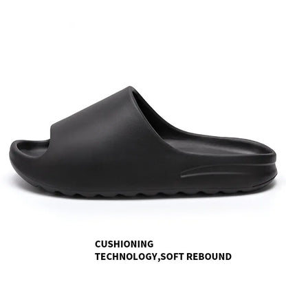 Zapatillas de moda para mujer, planas, ligeras, de EVA, para el baño, cómodas, para parejas, para interiores y ducha.