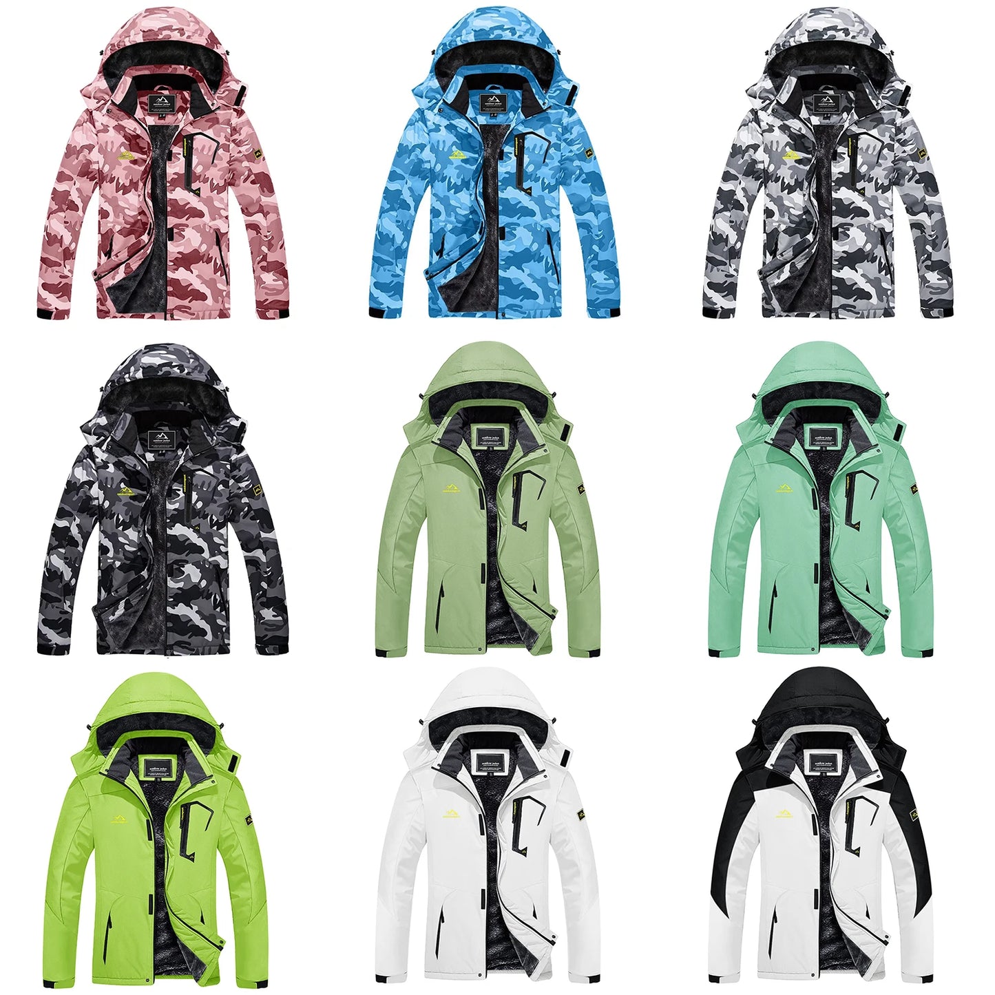 TACVASEN Chaqueta de esquí y snowboard de invierno para mujer, forro polar térmico, impermeable, informal, para trabajo, lluvia, cortavientos, parka