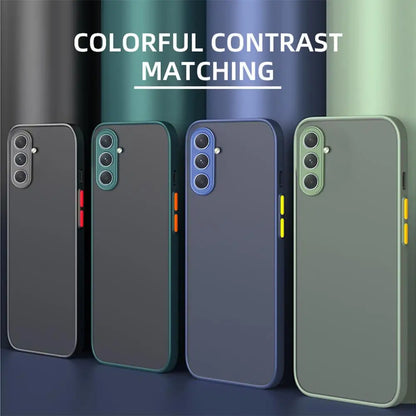 Luxury Matte Samung A15 A05 A05s Case Silicone Edge Hard PC Matte Back Cover For Samsung Galaxy A54 A34 5G Camera Protect Fundas