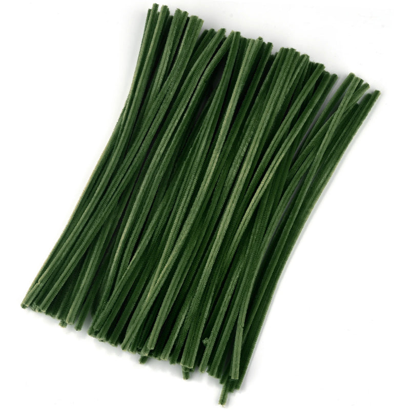 100pcs Chenille Stems Toys DIY Strips Twist Bar Anvil Wire Craft Pipe Creative Hobby Children Plush Stick Chenille Sticks