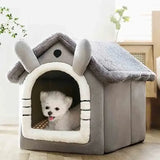 Indoor Warm Dog House Soft Pet Bed Tent House Dog Kennel Cat Bed Removable and Washable Cushion Suitable for All Seasons Universal