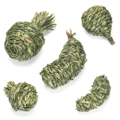 Small Animal Chew Toys For Ribbit Bunny Hamster Guinea Pigs Chinchillas Tooth Cleaning Molar Grinding Toys Samll Pet Supplies