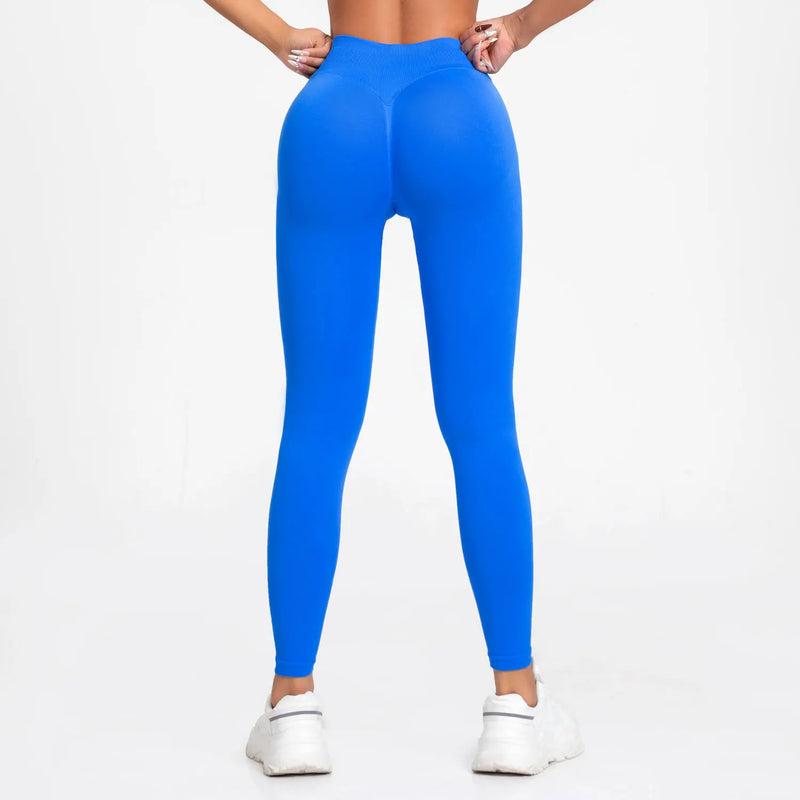 Mallas de impacto NCLAGEN para mujer, pantalones de yoga deportivos sin costuras, banda acanalada baja, ropa de gimnasio, ropa de entrenamiento, mallas ajustadas