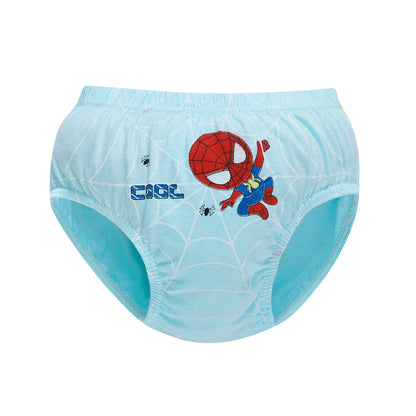 Exquisite Boxed 5-Piece Boys Underwear Soft Breathable Cotton Children Boys Briefs Spider-Man Cartoon Kids Triangle Knickers