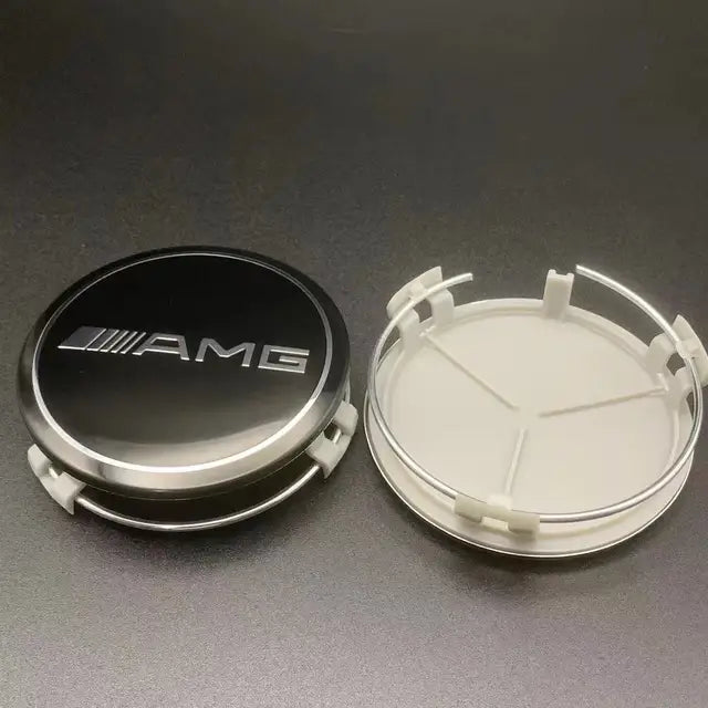Car Wheel Center Caps, Hub Caps, Rims Cover, Mercedes Benz, AMG, A, B, C, S, Class, E, GLA, CLA, GLB, GLK, GLS, Accessories, 75mm, 4 PCS 