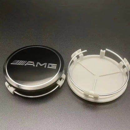 Carro Roda Center Caps, Hub Caps, Jantes Tampa, Mercedes Benz, AMG, A, B, C, S, Classe, E, GLA, CLA, GLB, GLK, GLS, acessórios, 75mm, 4 PCes