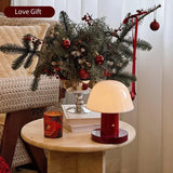 Mushroom Table Lamp Warm Color Night Light USB Rechargeable LED Touch Desk Light Piano Coating Surface Love Gift Lamp