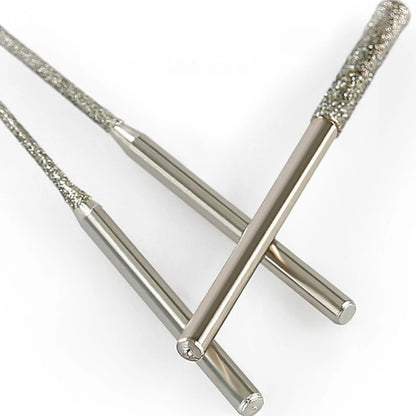 5pcs 0.8/1/1.2/1.5/1.8/2/2.5mm Diamond Coated Drill Bits With 2.35mm Shank Glass Jade Amber Jewelry Glass Diamond Drill Bit