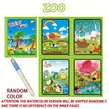 1pcs Magical Book Water Drawing Montessori Toys Reusable Coloring Book Magic Water Drawing Book Sensory Early Education Toys