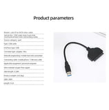 2.5 Inch Hard Disk Adapter Cable USB Easy Drive Cable Hard Drive Easy Drive Line SATA 22 Pin String Oral Line