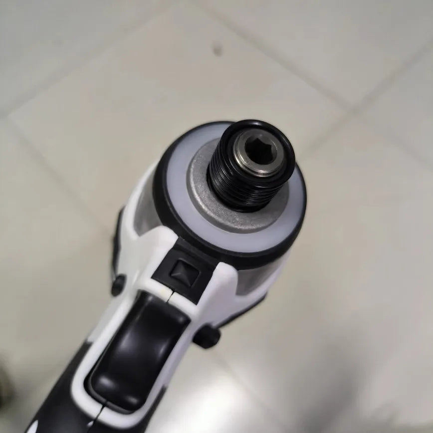Destornillador sin escobillas Makita DTD173, destornillador eléctrico recargable en blanco y negro, atornillador de impacto para reparación de automóviles. 