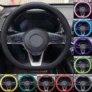 Car Silicone Steering Wheel Cover Men's And Women's Summer Fashion Sweat Wicking Non-slip All-season Model Thin And Soft