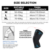 1 Pcs Compression Knee Support Sleeve Elastic Knee Pads Brace Springs Gym Sports Protector Basketball Hiking leg guards