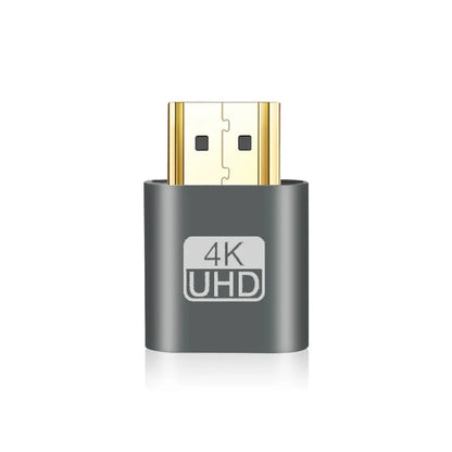 Adaptador de pantalla virtual VGA 4K compatible con HDMI 1.4 DDC EDID, conector ficticio, emulador de pantalla fantasma sin cabeza, placa de bloqueo de tarjeta de video