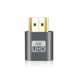 Adaptador de pantalla virtual VGA 4K compatible con HDMI 1.4 DDC EDID, conector ficticio, emulador de pantalla fantasma sin cabeza, placa de bloqueo de tarjeta de video