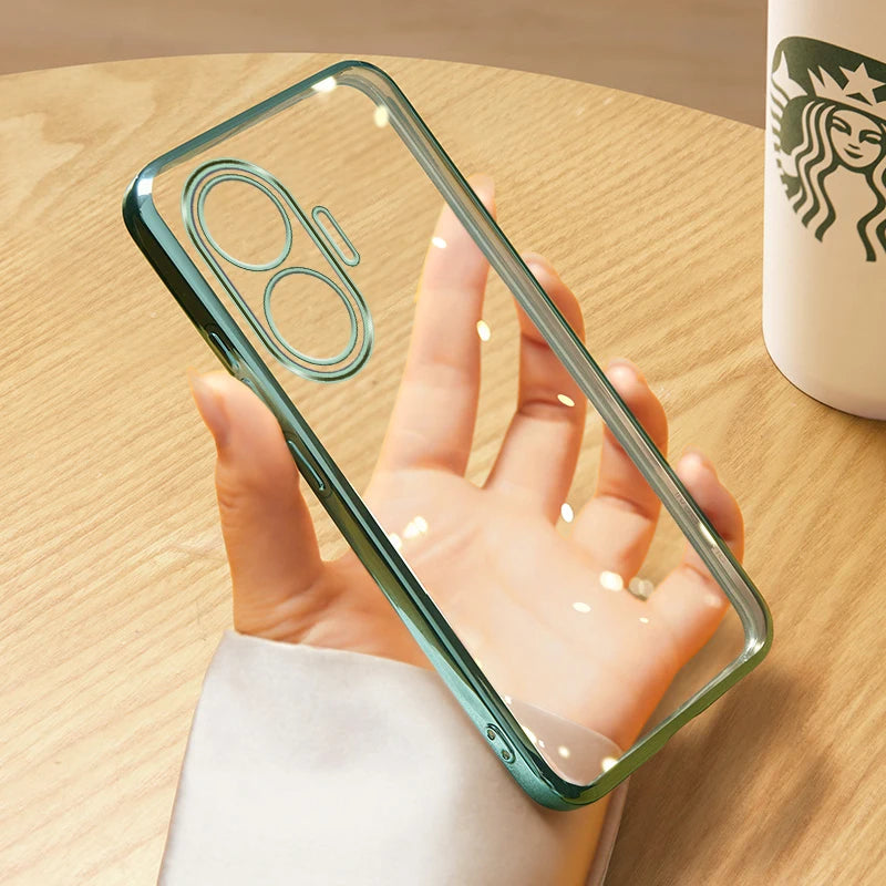 For POCO F7 Cases Ultra-thin Plating Silicone TPU Case For Redmi Turbo 4 Pro F7 Ultra F7 Pro Electroplating Transparent Cover