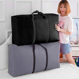 Unisex Large Capacity Luggage Bag Travel Clothes Storage Bags Zipper Oxford Weekend Bag Thin Portable Moving Luggage Bags
