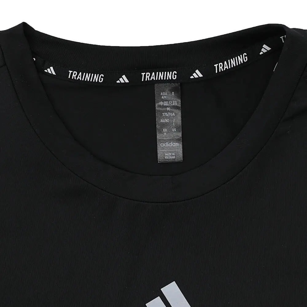 Camiseta Adidas 2024 Cool Feel TEE negra de cuello redondo para hombre JD0196