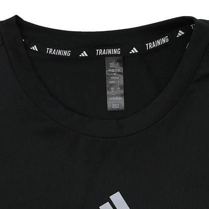Camiseta Adidas 2024 Cool Feel TEE negra de cuello redondo para hombre JD0196