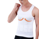 Men Slimming Elastic Body Shapewear Vest Tight Skinny Shirt Fitness Waist Compression Control Abdomen Breathable Sport Vest