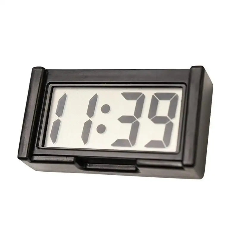 Mini Digital LCD Clock, Self-Adhesive Electronic Bracket Clock, Time and Day Display for Car Truck Dashboard, Auto Accessories