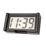 Mini Digital LCD Clock, Self-Adhesive Electronic Bracket Clock, Time and Day Display for Car Truck Dashboard, Auto Accessories