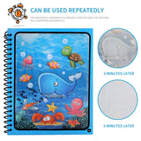 Magical Book Water Drawing Montessori Toys Reusable Coloring Book Magic Water Drawing Book Sensory Early Education for Children