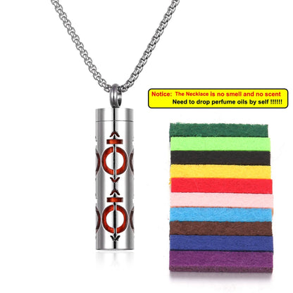 Stainless Steel Aromatherapy Necklace Diffuser Pendant Aroma Diffuser Locket Perfume Essential Oil Diffuser Pendant Necklace