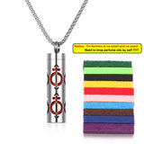 Stainless Steel Aromatherapy Necklace Diffuser Pendant Aroma Diffuser Locket Perfume Essential Oil Diffuser Pendant Necklace