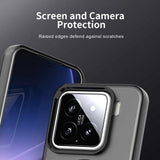Magnetic Wireless Charging Case For Xiaomi 15 Mi 14 14T Pro Cover Candy Colors Transparent Back Shell Coque