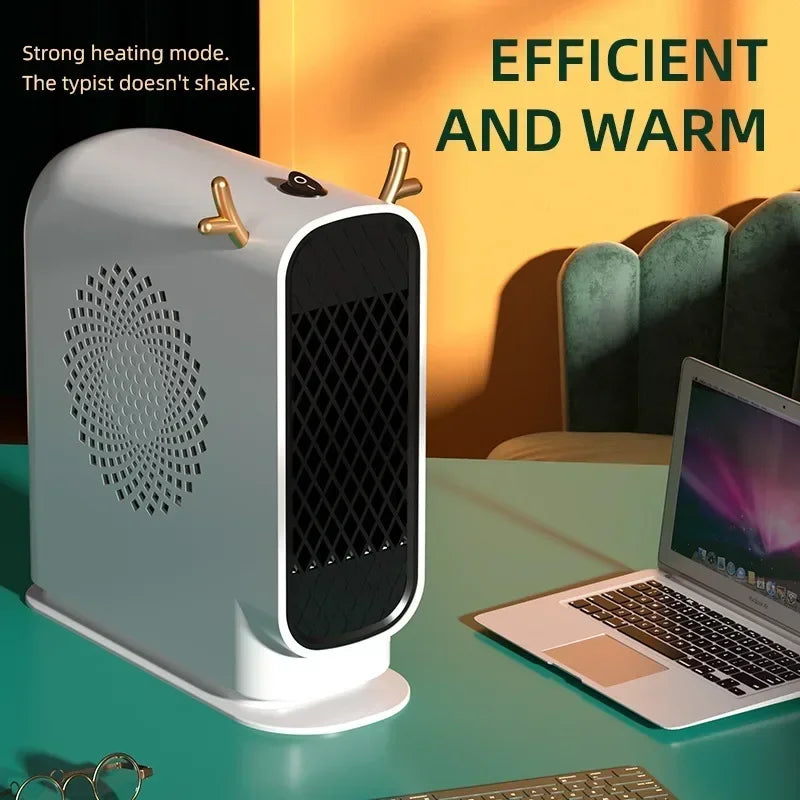 Mini calentador eléctrico portátil de calentamiento rápido, ahorro de energía, dispositivo de calentamiento portátil, ideal para uso doméstico y calefacción de dormitorios.