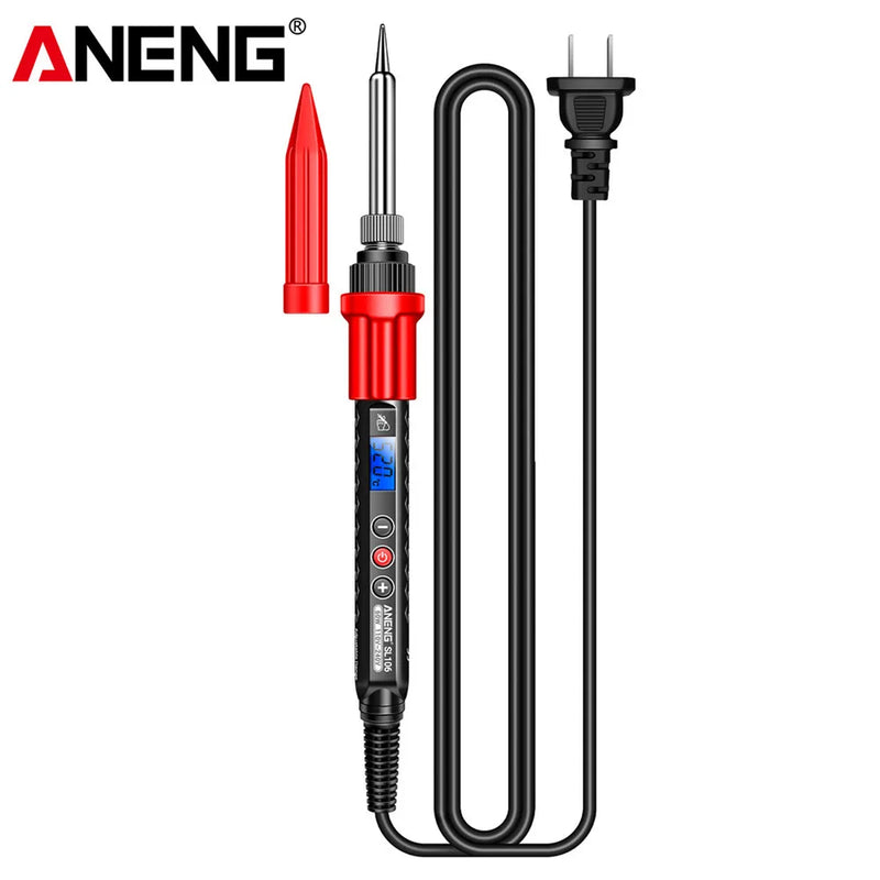 ANENG SL106 Electric Soldering Irons Adjustable Temperature Welding Solder Rework Station Heat Pencil Tip Repair Tools 110V/220V