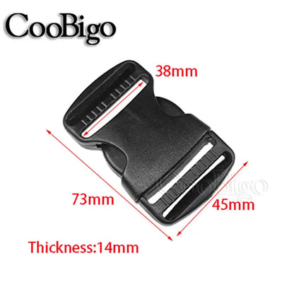 20mm 25mm 32mm 38mm 50mm Plastic Hardware Dual Adjustable Side Release Buckles Backpack Belt Bag Parts Strap Webbing