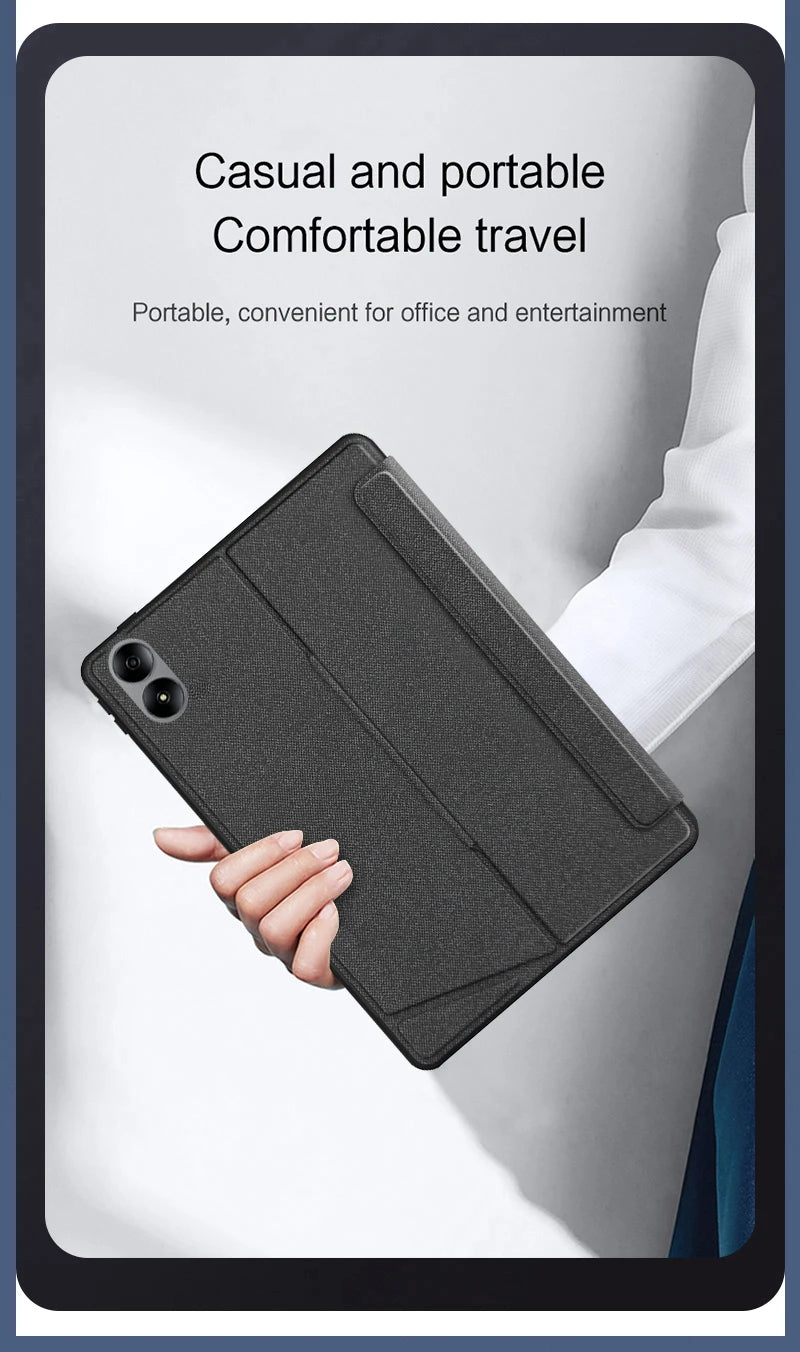 AJIUYU Backlight Magic Keyboard For XiaoMi Redmi Pad Pro 12.1 inch Folio Smart Case Portuguese Spanish Arabic Keyboard Cover