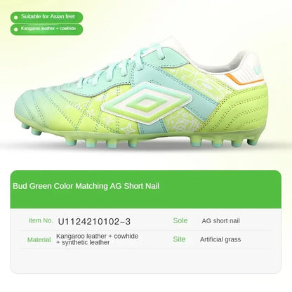 Botas de fútbol Umbro Lucky Star Broken Nails TF de piel de canguro para hombre, de corte ancho, de la Society Soccer Cleats